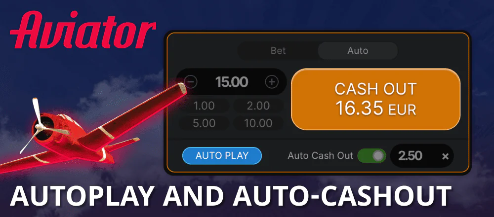 Auto Play and Auto Withdraw modes in Aviator game