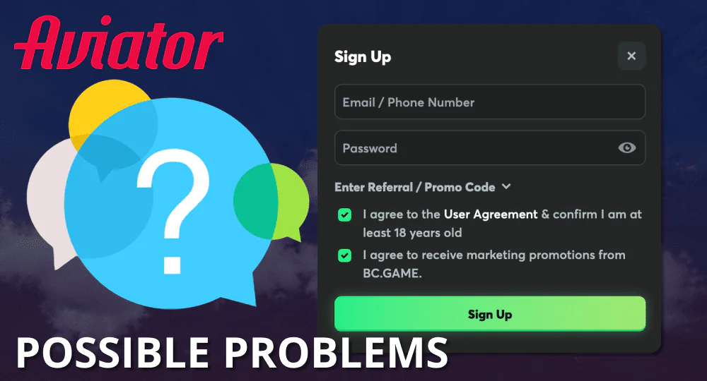 Problems registering new Aviator users